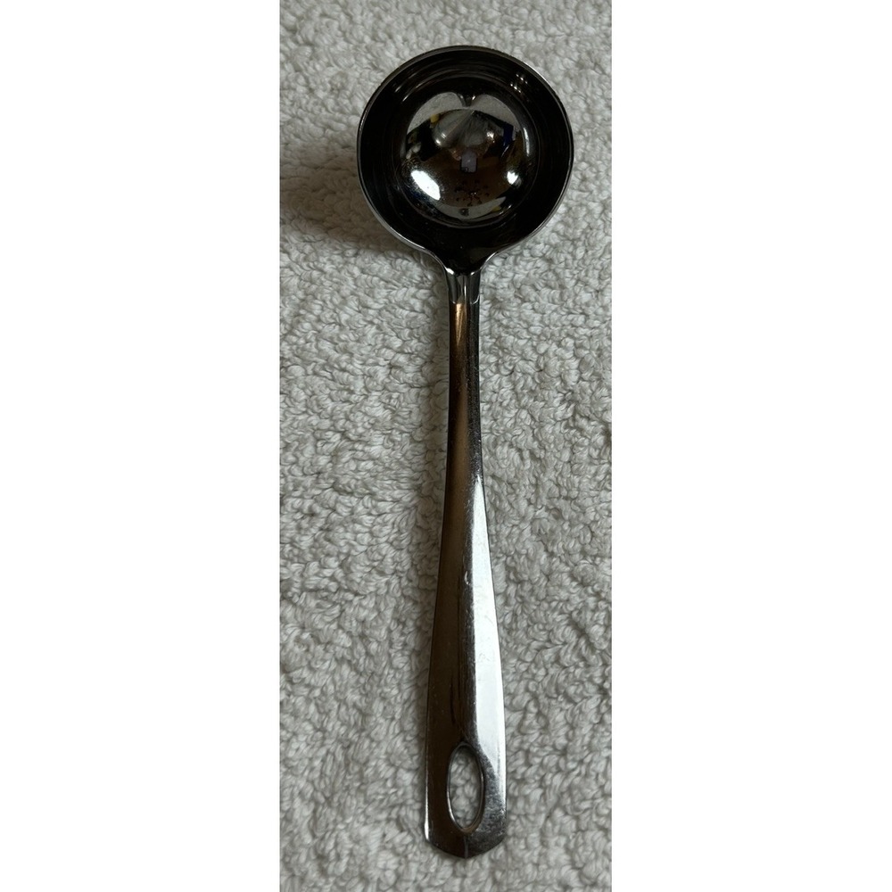 Oneida 18/8 Stainless Steel Soup Gravy Ladle w/Hanging Hole Approx 8" **VGUC**